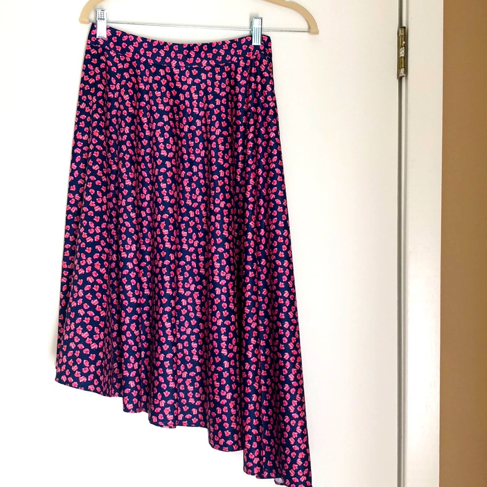 Anthropologie Hutch high low midi skirt